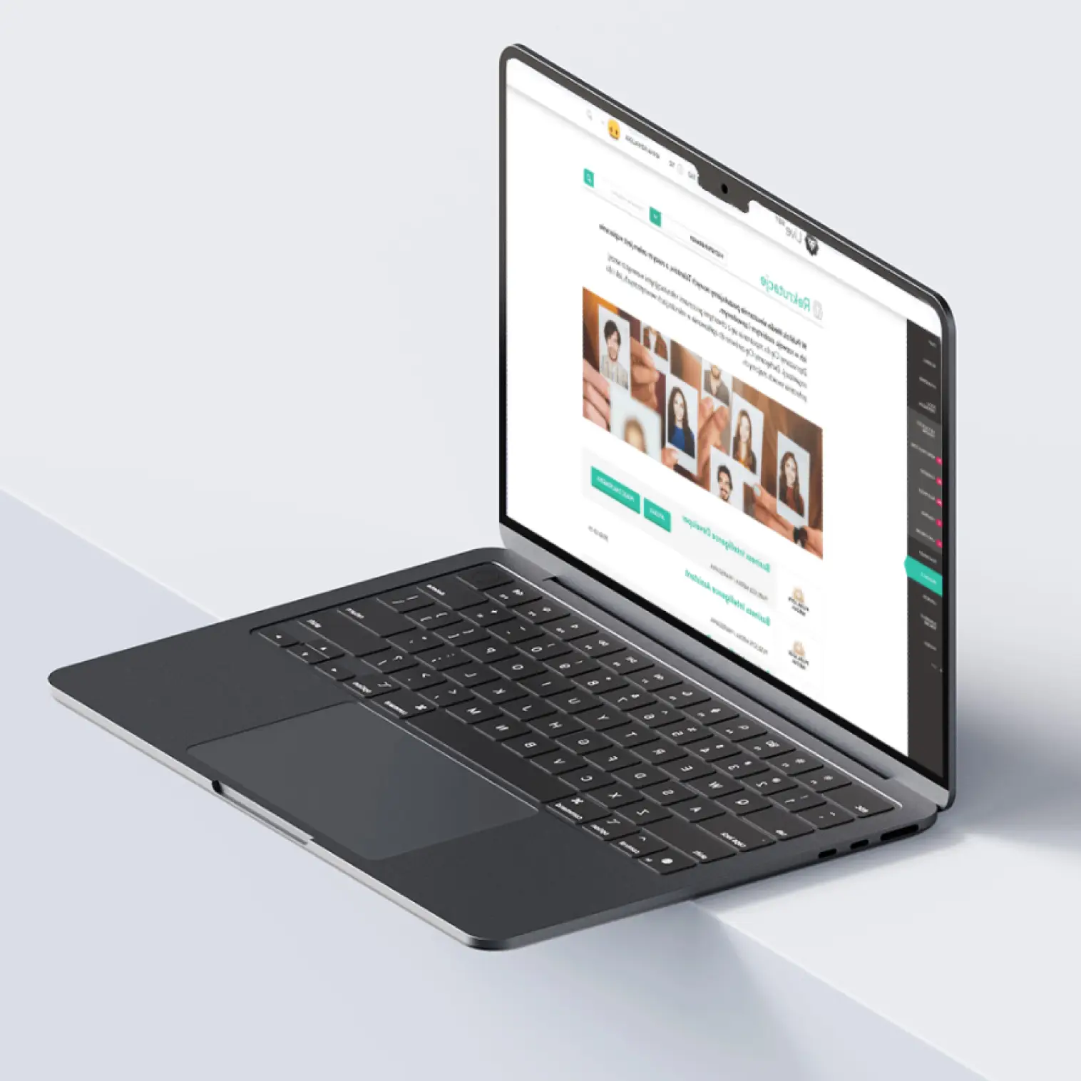 laptop z wyświetloną na ekranie aplikacją społecznościową